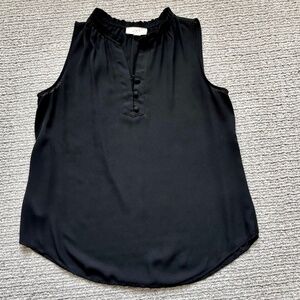 LOFT Outlet sleeveless black blouse, size XS